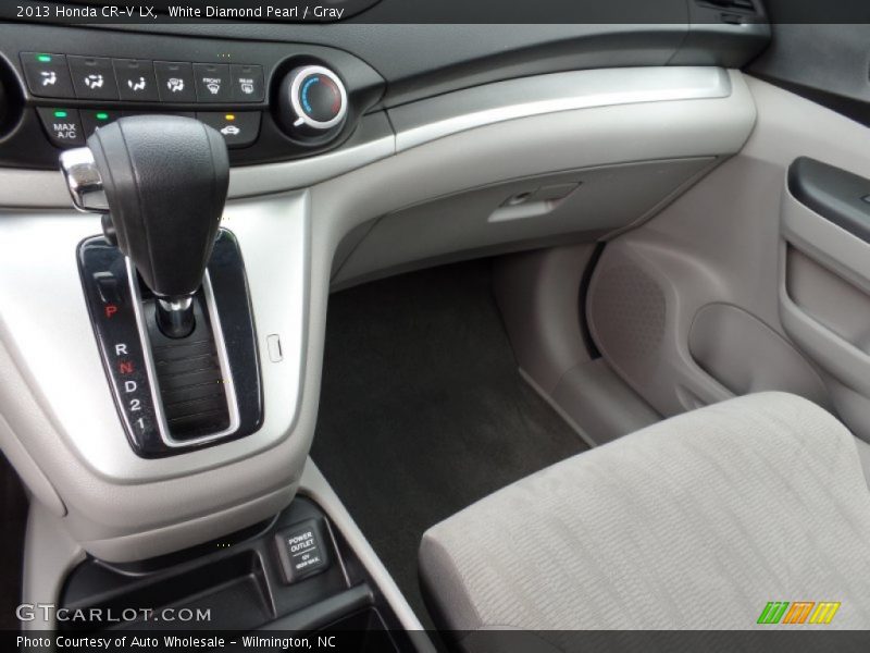 White Diamond Pearl / Gray 2013 Honda CR-V LX