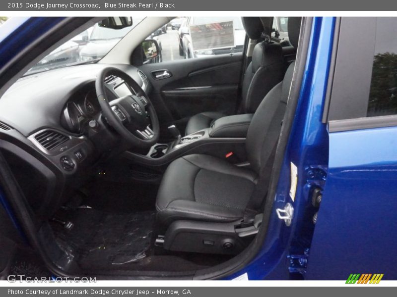 Blue Streak Pearl / Black 2015 Dodge Journey Crossroad