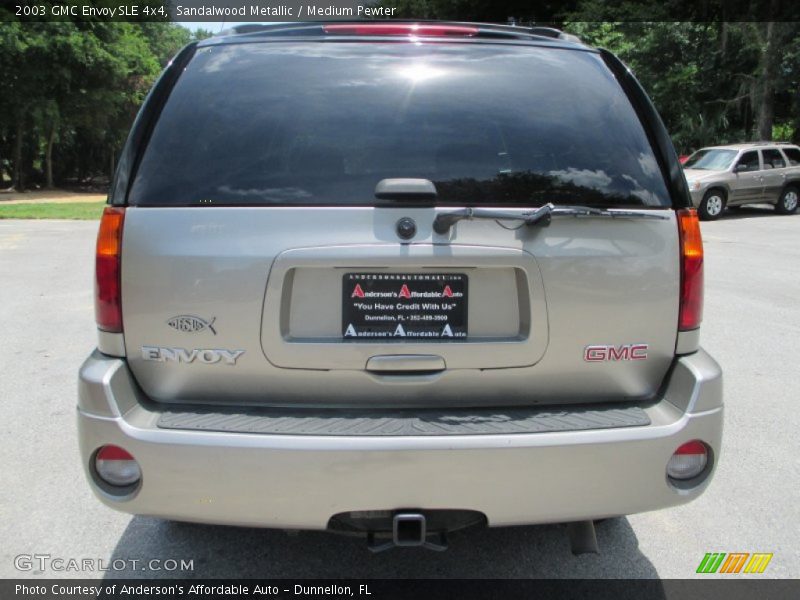 Sandalwood Metallic / Medium Pewter 2003 GMC Envoy SLE 4x4