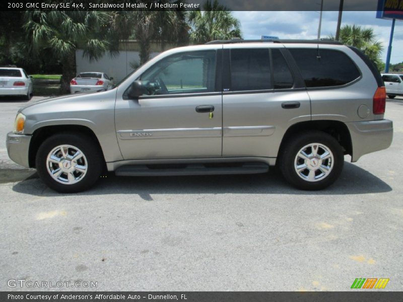 Sandalwood Metallic / Medium Pewter 2003 GMC Envoy SLE 4x4