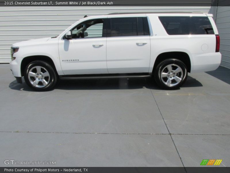 Summit White / Jet Black/Dark Ash 2015 Chevrolet Suburban LT