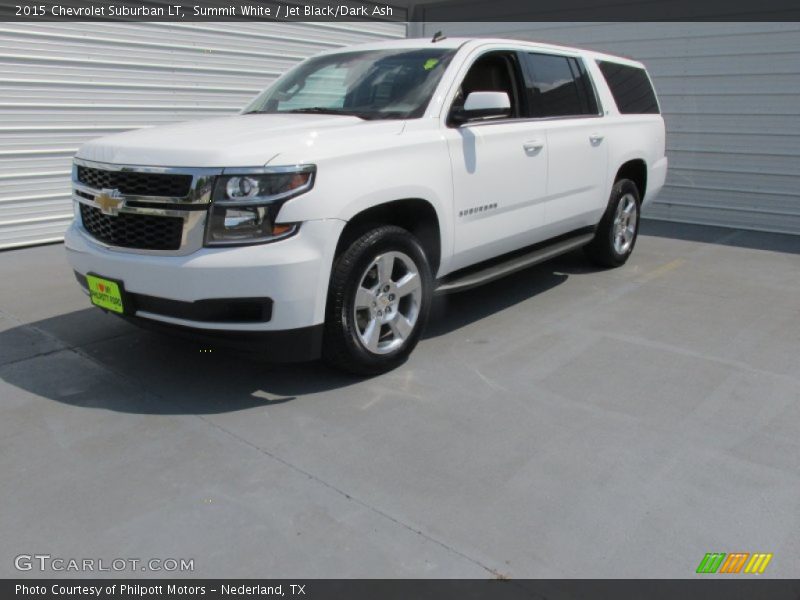 Summit White / Jet Black/Dark Ash 2015 Chevrolet Suburban LT
