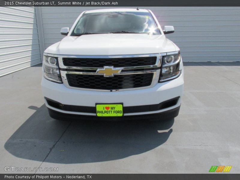 Summit White / Jet Black/Dark Ash 2015 Chevrolet Suburban LT