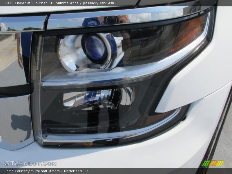 Summit White / Jet Black/Dark Ash 2015 Chevrolet Suburban LT