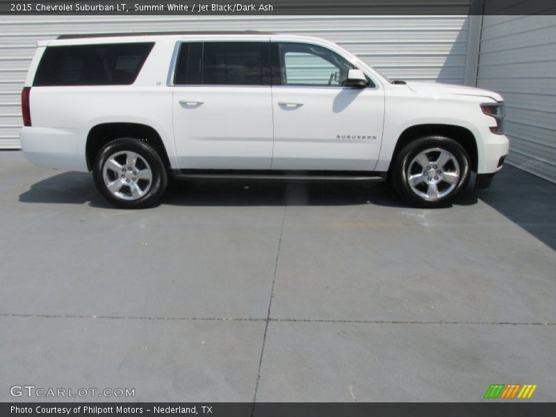 Summit White / Jet Black/Dark Ash 2015 Chevrolet Suburban LT