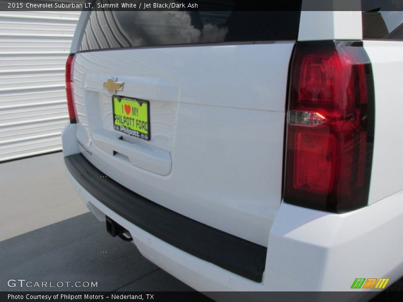 Summit White / Jet Black/Dark Ash 2015 Chevrolet Suburban LT