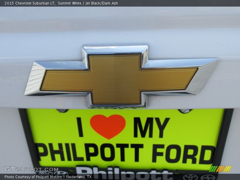 Summit White / Jet Black/Dark Ash 2015 Chevrolet Suburban LT