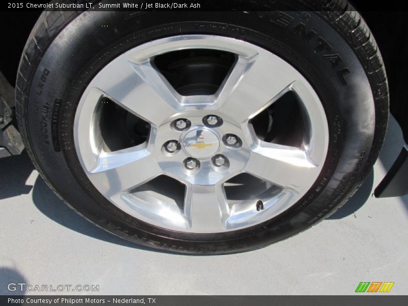 Summit White / Jet Black/Dark Ash 2015 Chevrolet Suburban LT