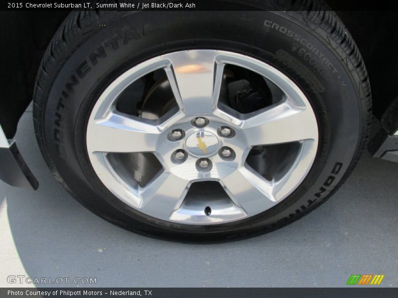 Summit White / Jet Black/Dark Ash 2015 Chevrolet Suburban LT