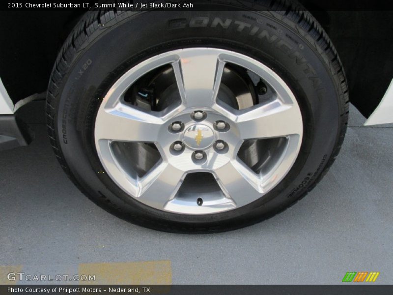 Summit White / Jet Black/Dark Ash 2015 Chevrolet Suburban LT