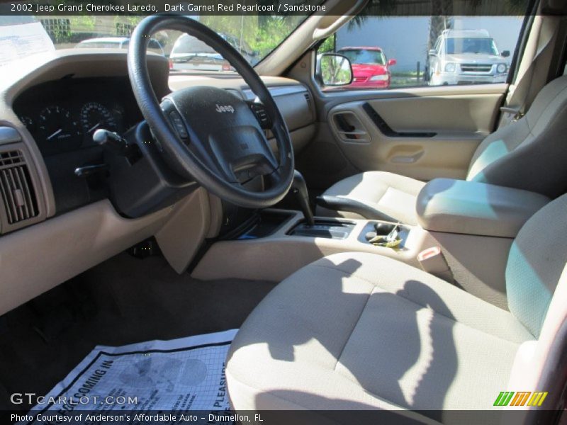 Dark Garnet Red Pearlcoat / Sandstone 2002 Jeep Grand Cherokee Laredo