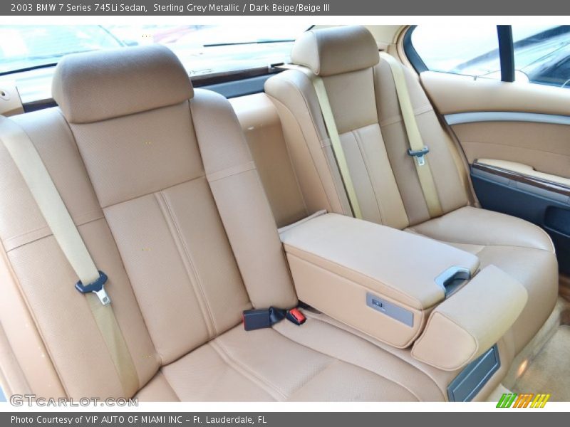 Sterling Grey Metallic / Dark Beige/Beige III 2003 BMW 7 Series 745Li Sedan