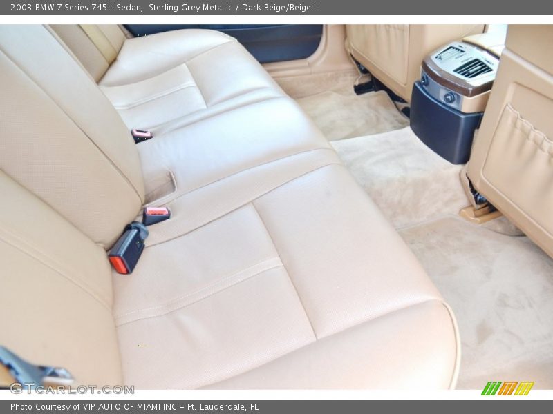 Sterling Grey Metallic / Dark Beige/Beige III 2003 BMW 7 Series 745Li Sedan