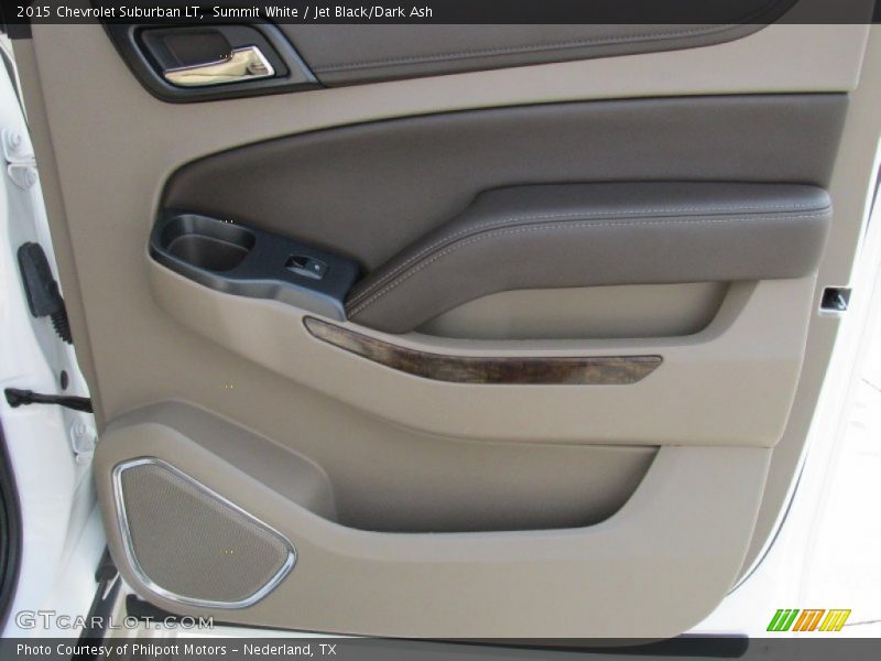 Summit White / Jet Black/Dark Ash 2015 Chevrolet Suburban LT