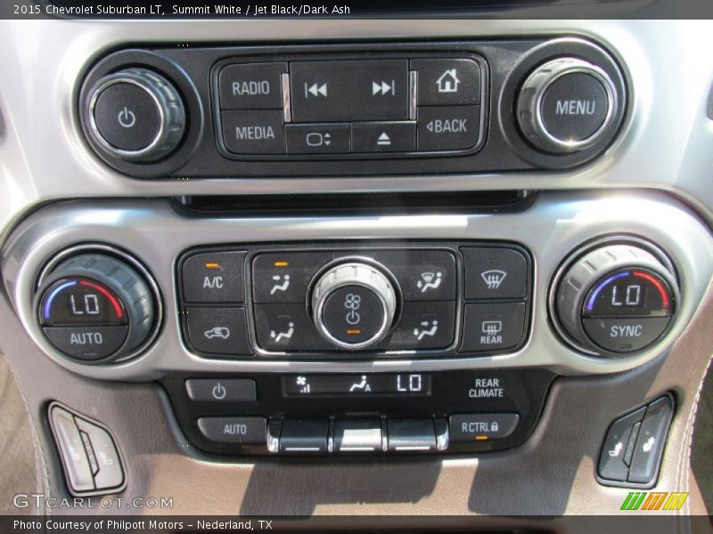 Summit White / Jet Black/Dark Ash 2015 Chevrolet Suburban LT