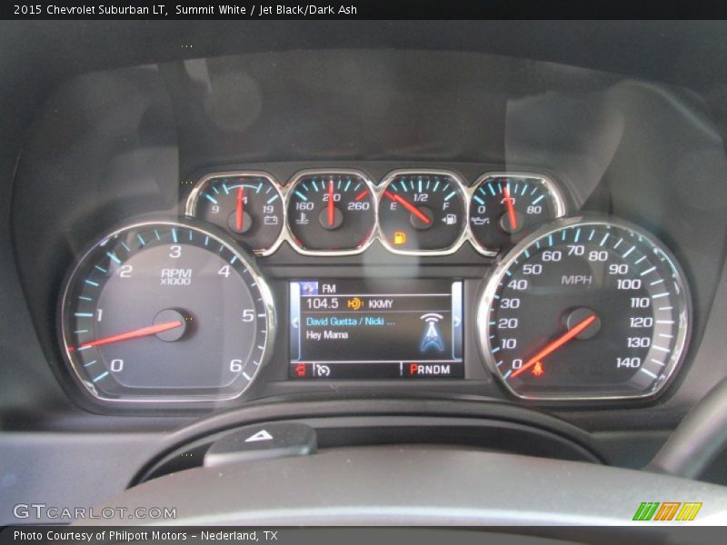 Summit White / Jet Black/Dark Ash 2015 Chevrolet Suburban LT