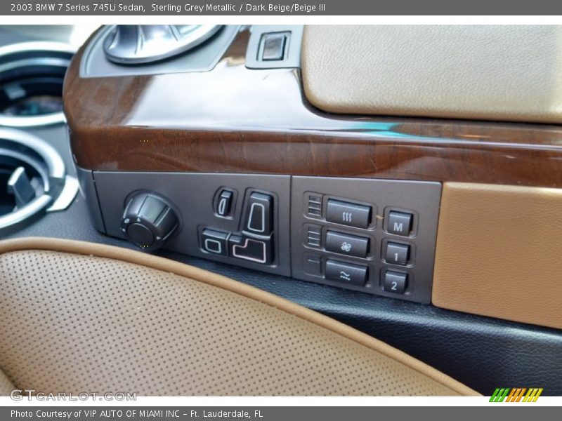 Sterling Grey Metallic / Dark Beige/Beige III 2003 BMW 7 Series 745Li Sedan