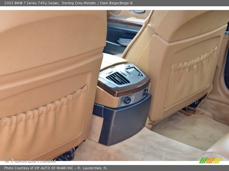 Sterling Grey Metallic / Dark Beige/Beige III 2003 BMW 7 Series 745Li Sedan