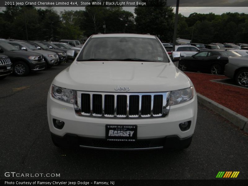Stone White / Black/Light Frost Beige 2011 Jeep Grand Cherokee Limited 4x4