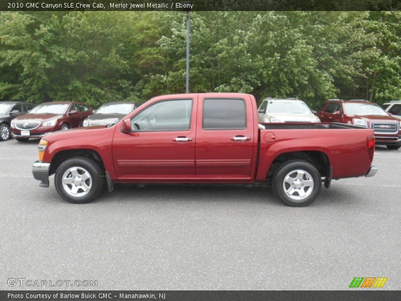 Merlot Jewel Metallic / Ebony 2010 GMC Canyon SLE Crew Cab