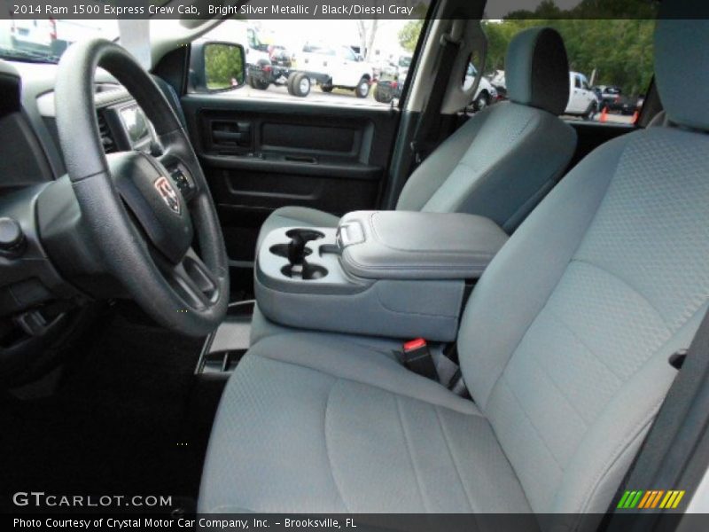 Bright Silver Metallic / Black/Diesel Gray 2014 Ram 1500 Express Crew Cab