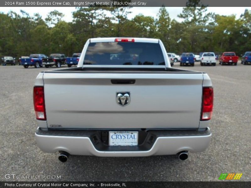 Bright Silver Metallic / Black/Diesel Gray 2014 Ram 1500 Express Crew Cab