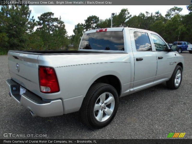 Bright Silver Metallic / Black/Diesel Gray 2014 Ram 1500 Express Crew Cab