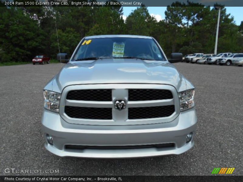 Bright Silver Metallic / Black/Diesel Gray 2014 Ram 1500 Express Crew Cab
