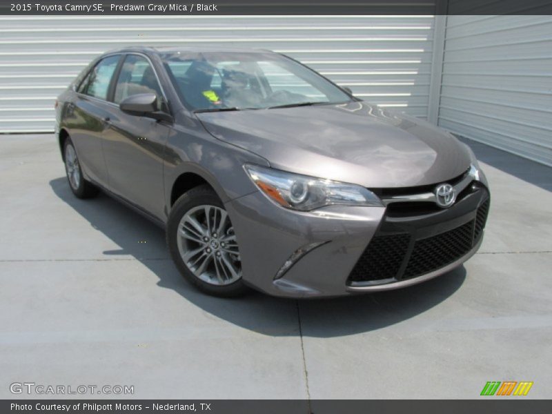 Predawn Gray Mica / Black 2015 Toyota Camry SE