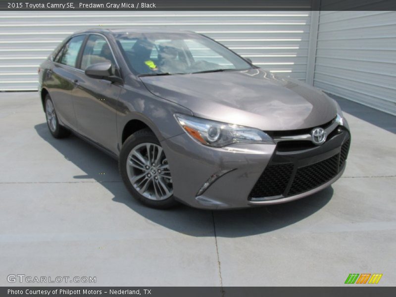 Predawn Gray Mica / Black 2015 Toyota Camry SE