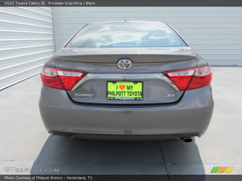 Predawn Gray Mica / Black 2015 Toyota Camry SE