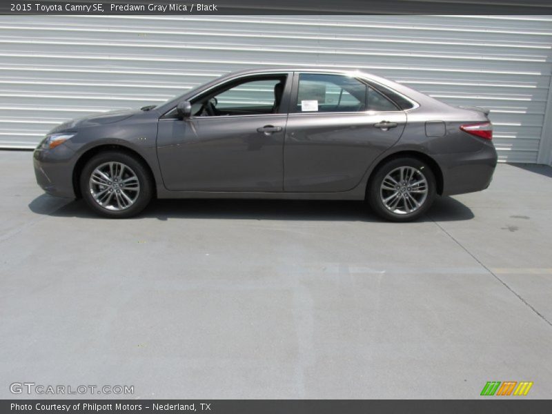 Predawn Gray Mica / Black 2015 Toyota Camry SE