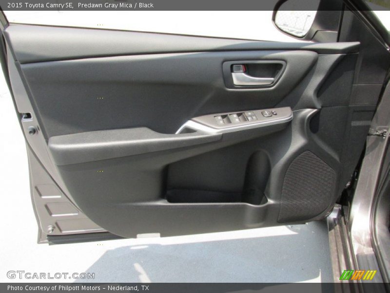 Predawn Gray Mica / Black 2015 Toyota Camry SE