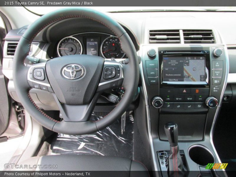 Predawn Gray Mica / Black 2015 Toyota Camry SE