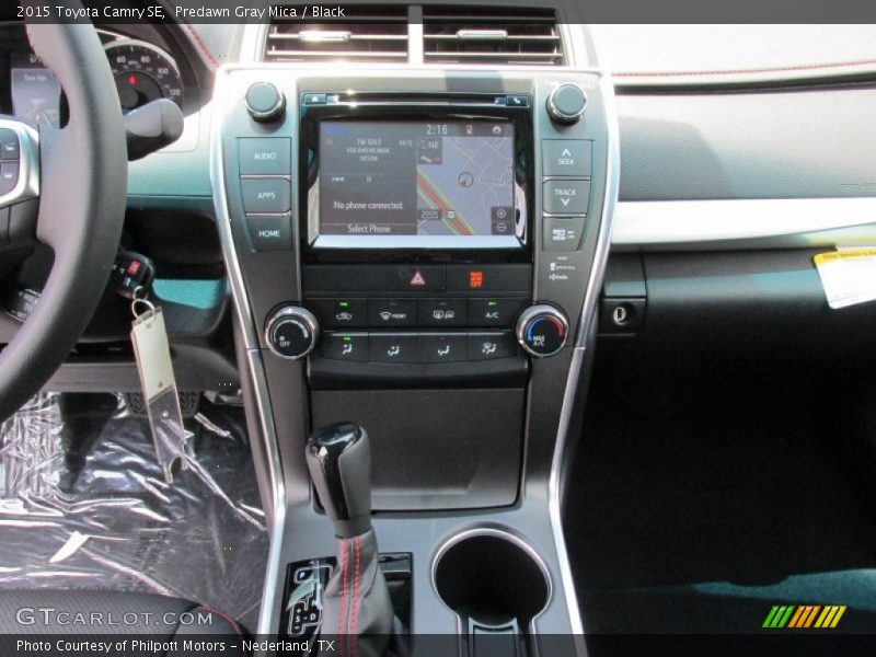 Predawn Gray Mica / Black 2015 Toyota Camry SE