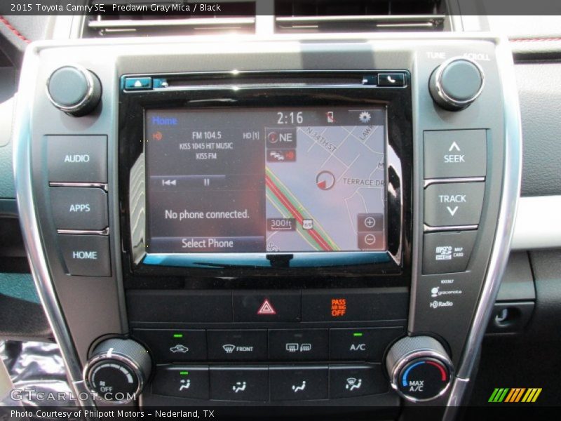 Predawn Gray Mica / Black 2015 Toyota Camry SE