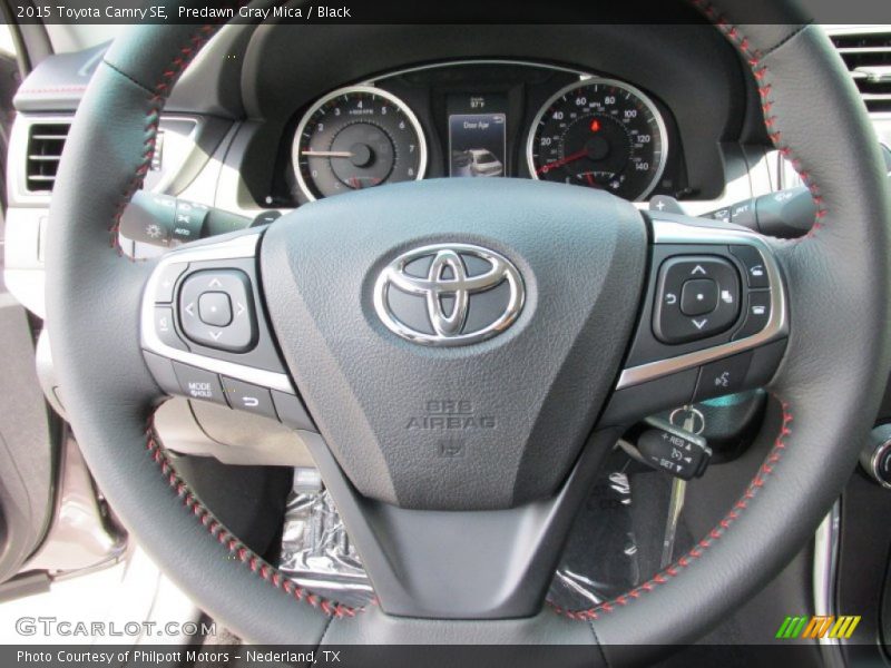 Predawn Gray Mica / Black 2015 Toyota Camry SE