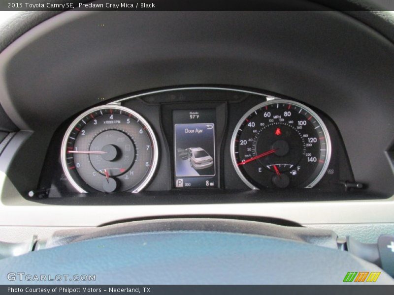 Predawn Gray Mica / Black 2015 Toyota Camry SE
