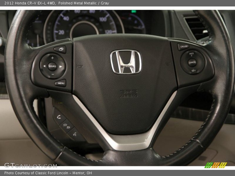 Polished Metal Metallic / Gray 2012 Honda CR-V EX-L 4WD
