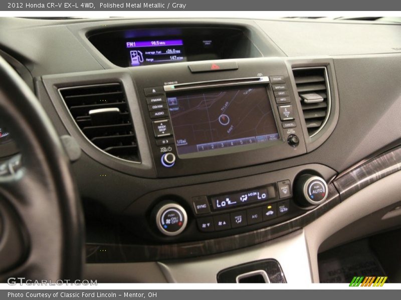 Polished Metal Metallic / Gray 2012 Honda CR-V EX-L 4WD