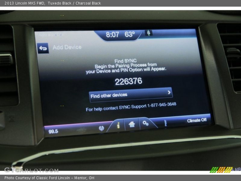 Tuxedo Black / Charcoal Black 2013 Lincoln MKS FWD