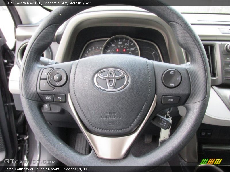 Magnetic Gray Metallic / Ash 2015 Toyota RAV4 LE
