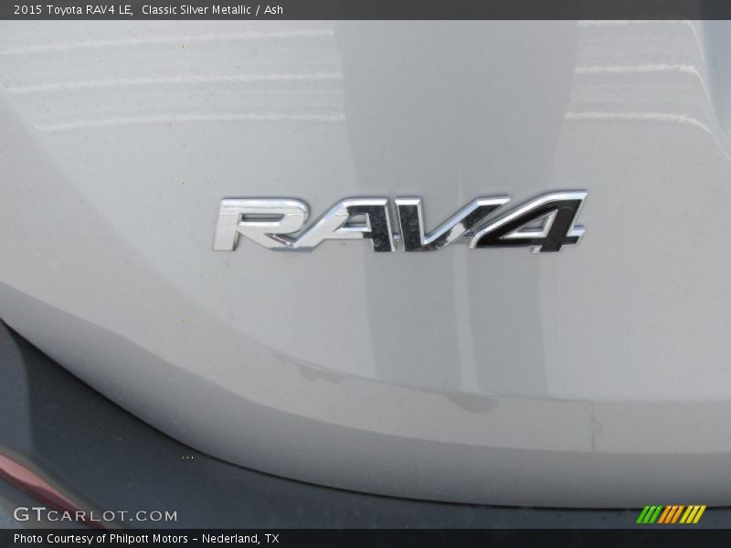 Classic Silver Metallic / Ash 2015 Toyota RAV4 LE