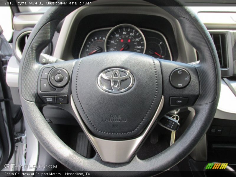 Classic Silver Metallic / Ash 2015 Toyota RAV4 LE