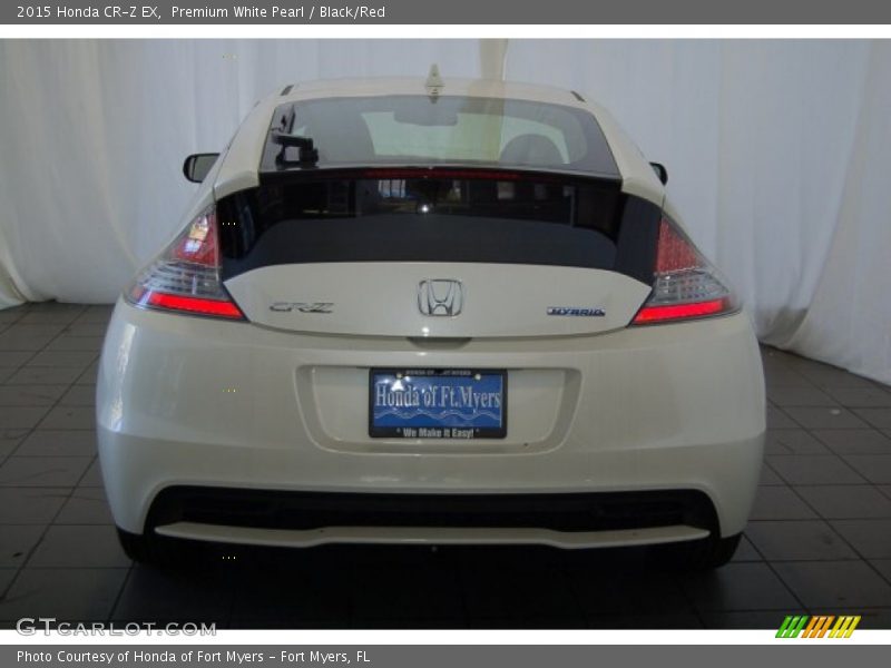 Premium White Pearl / Black/Red 2015 Honda CR-Z EX