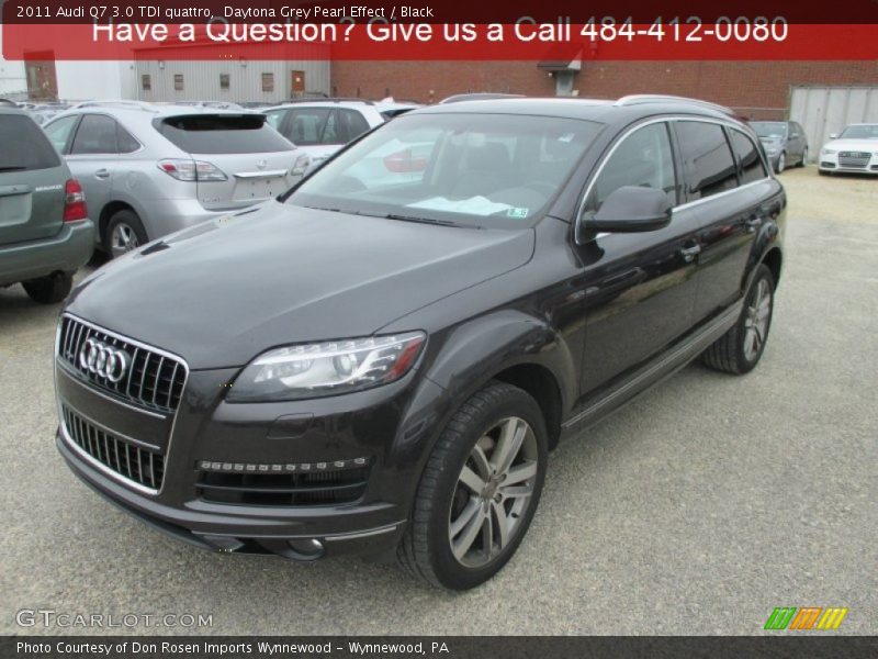 Daytona Grey Pearl Effect / Black 2011 Audi Q7 3.0 TDI quattro