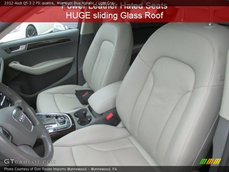 Moonlight Blue Metallic / Light Gray 2012 Audi Q5 3.2 FSI quattro