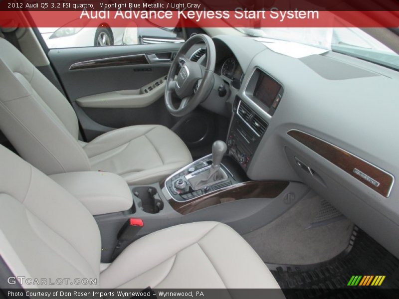 Moonlight Blue Metallic / Light Gray 2012 Audi Q5 3.2 FSI quattro