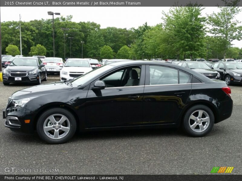 Black Granite Metallic / Jet Black/Medium Titanium 2015 Chevrolet Cruze LT