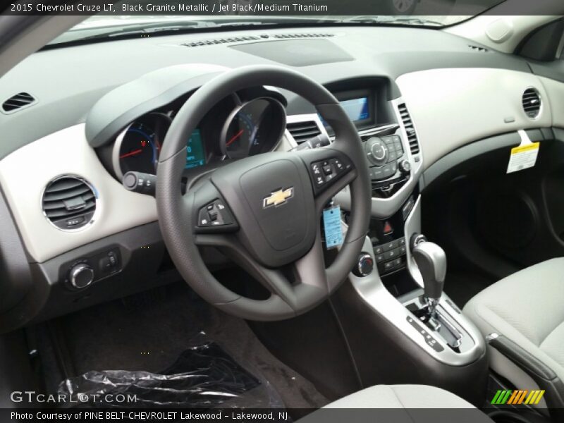 Black Granite Metallic / Jet Black/Medium Titanium 2015 Chevrolet Cruze LT